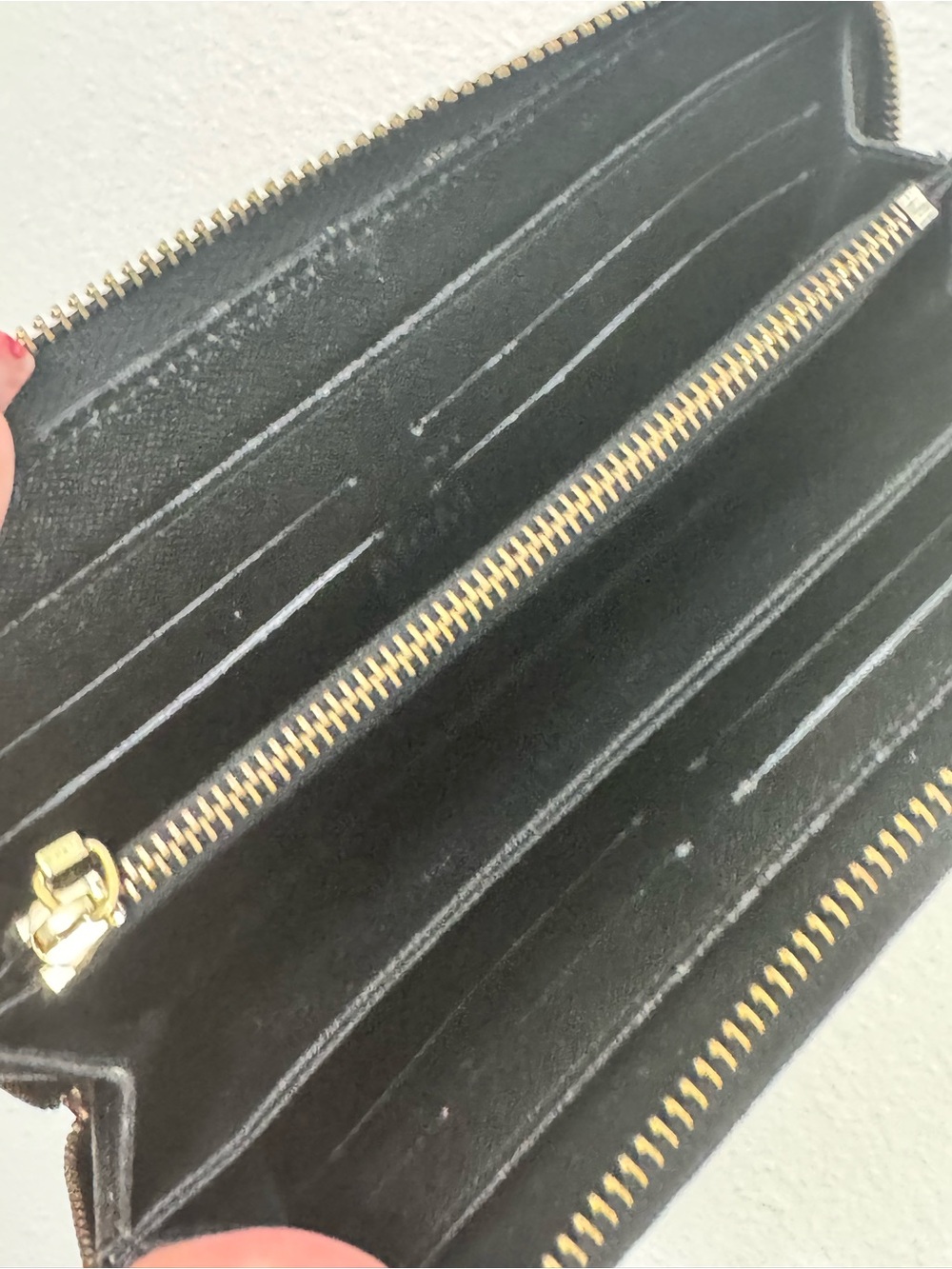 MCM Pink Logo Zip-Around Wallet Wristlet with Chain Strap - Picture 8 of 12